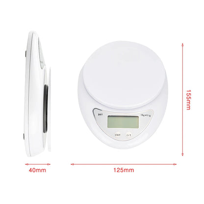 Digital Kitchen Scale with LED Portable Measuring Weight