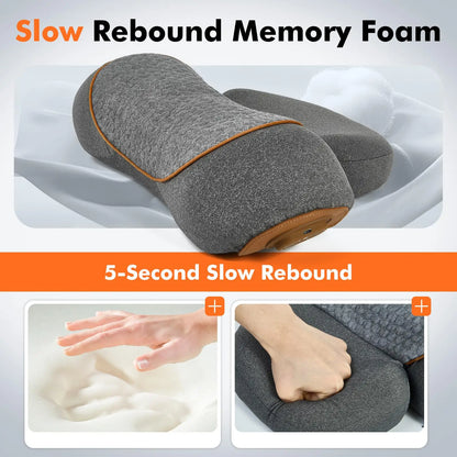 Neck Massager Pillow with Electric Heating Cervical Stretch