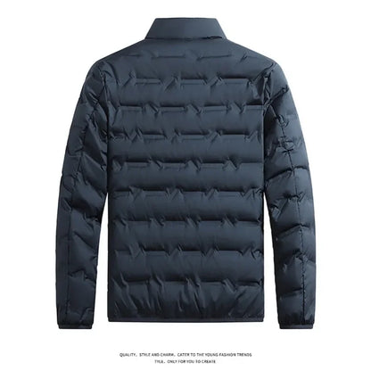 Men's Fleece-Lined with Collar Coat for Winter