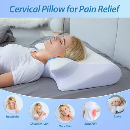 Cervical Pillow Memory Foam Ergonomic Contour Orthopedic