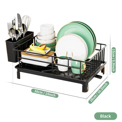 Kitchen Rack Multifunction Metal Black