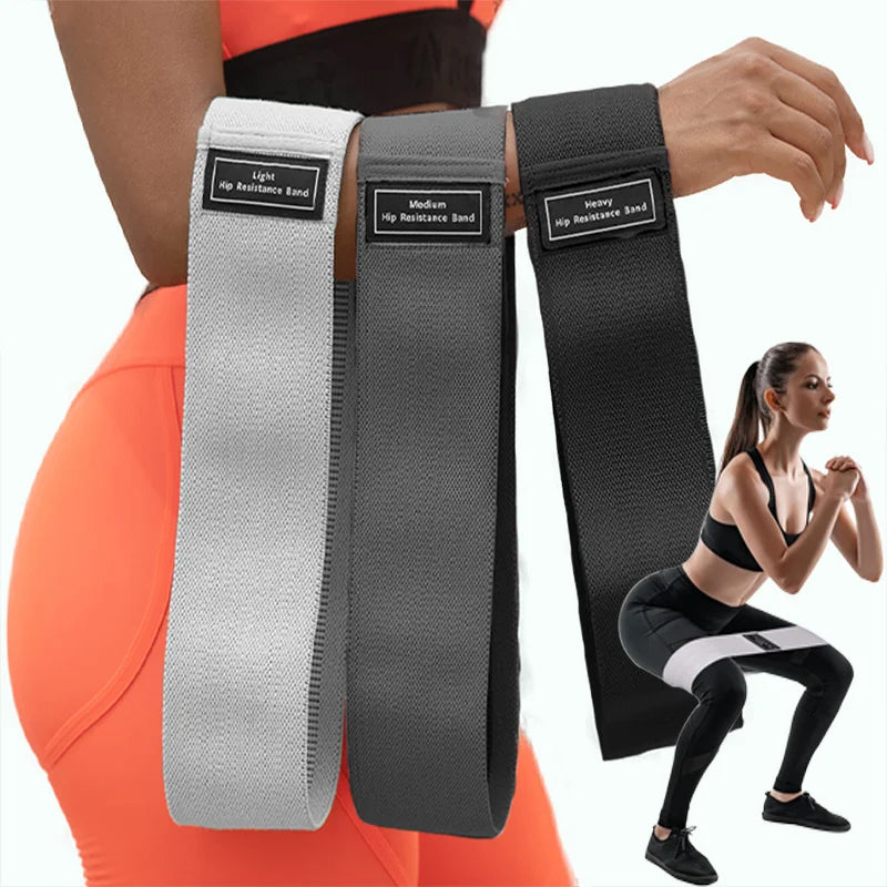 Fabric Resistance Hip Bands Set for Glute & Leg Training (3PCS)