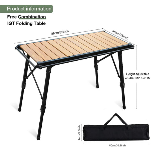 Tactical Table with Folding Stainless Portable