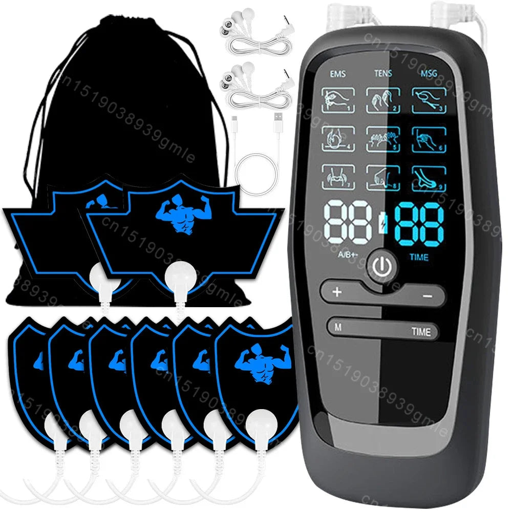 Electric Muscle Stimulator with EMS TENS Unit USB Mini