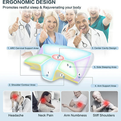 Cervical Pillow Memory Foam Ergonomic Contour Orthopedic