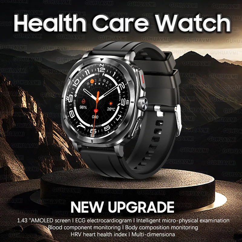 Smart Watch with ECG NFC Health Tracker