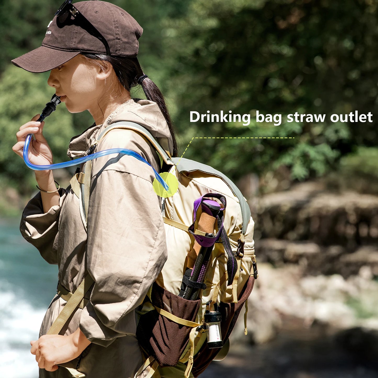 Hiking Backpack with Foldable Ultralight 22L Nylon
