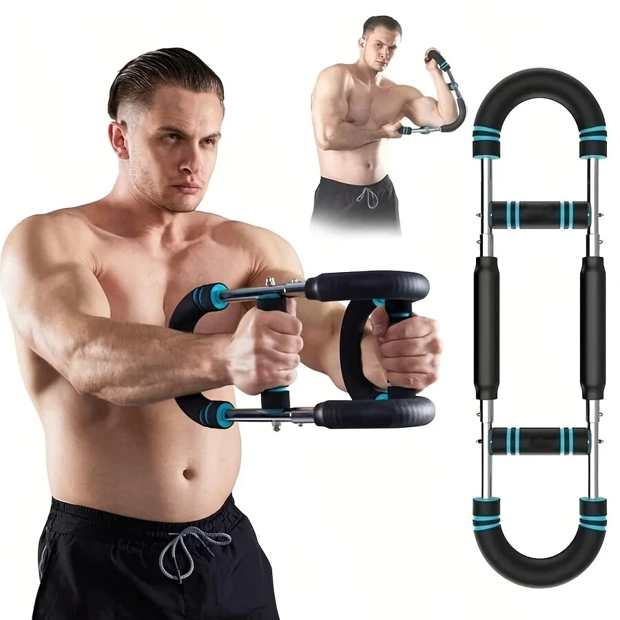 Arm Exerciser Adjustable Strength Trainer Steel Resistance Machine