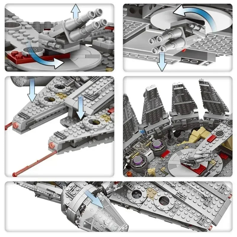 Spaceship Building Blocks Model Kit