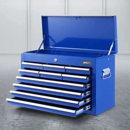 10 Drawer Tool Box Cabinet Chest Toolbox Storage Garage Organiser Blue
