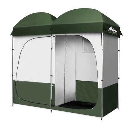 Double Camping Shower Toilet Tent for Outdoor
