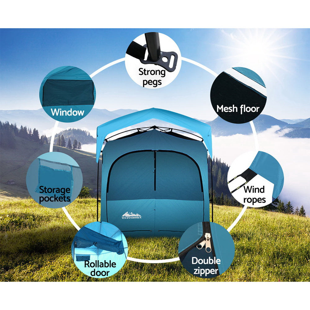 Double Shower Toilet Tent for Camping