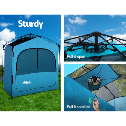 Double Shower Toilet Tent for Camping