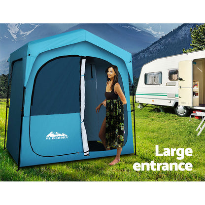 Double Shower Toilet Tent for Camping