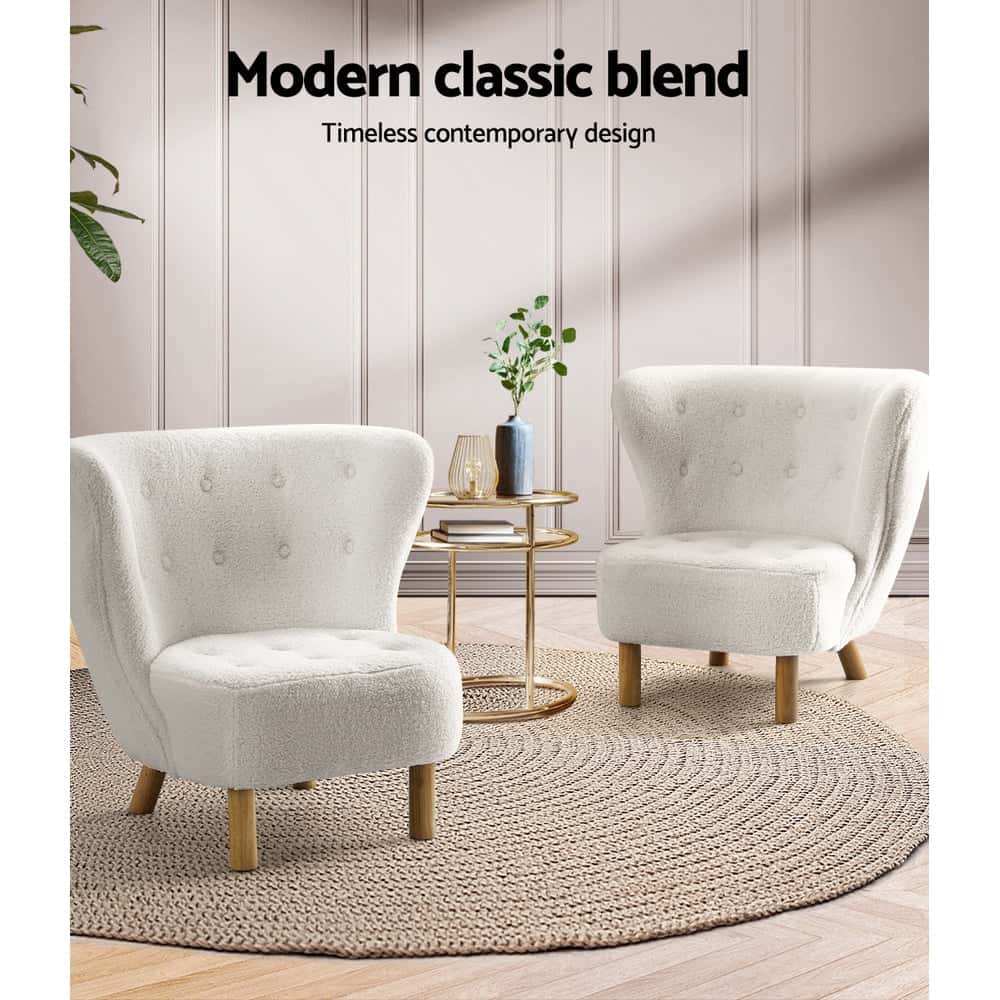 Best Armchair Lounge Accent Chair Armchairs Couch Chairs Sofa Bedroom White | Buy Online at Furniture Things Australia