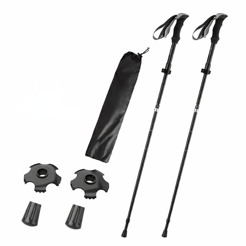 Trekking Poles Folding Aluminum Ultralight Hiking