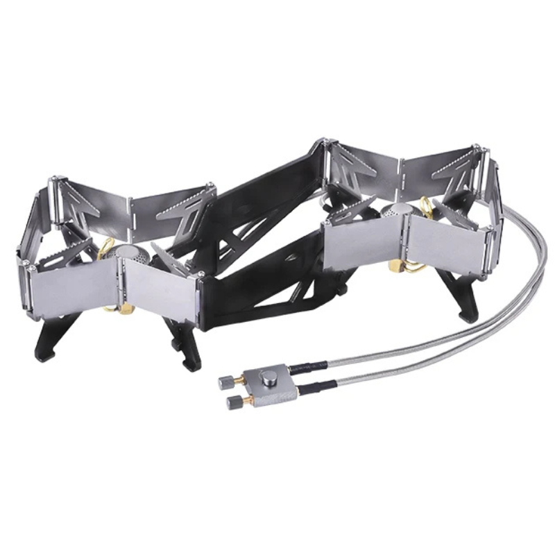 Camping Double Burner Folding Portable Gas