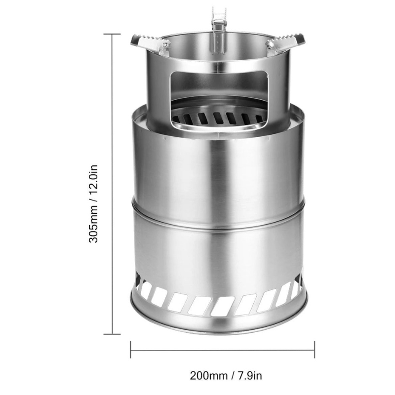Stainless Steel Wood Stove