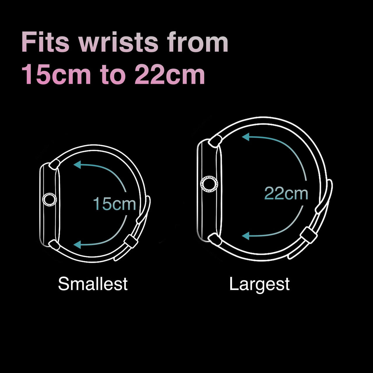V-Fitness Smart Watch GPS and 2.1 inch Pink