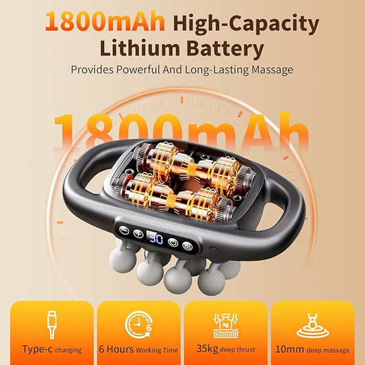 16-Head Massage Gun Set for Back Pain