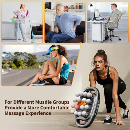 16-Head Massage Gun Set for Back Pain