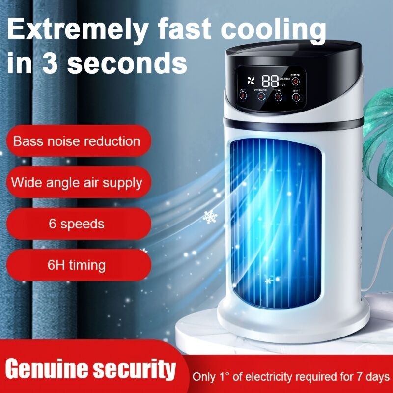 6-speed portable air conditioner humidifier