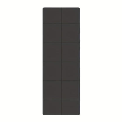 Dual-Sided Non-Slip TPE Exercise Mat for Yoga, Pilates, Kids Nap & Travel (Black)