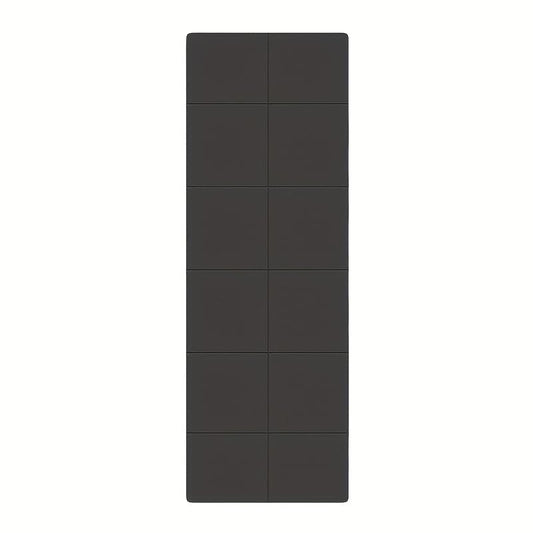 Dual-Sided Non-Slip TPE Exercise Mat for Yoga, Pilates, Kids Nap & Travel (Black)