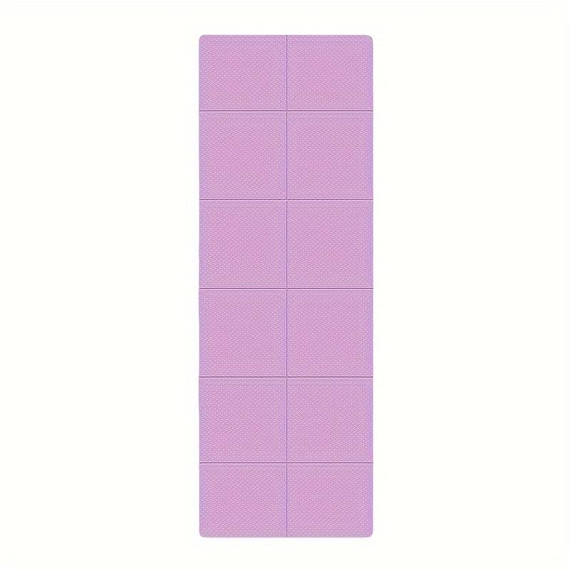 Dual-Sided Non-Slip TPE Exercise Mat for Yoga, Pilates, Kids Nap & Travel (Purple)