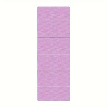 Dual-Sided Non-Slip TPE Exercise Mat for Yoga, Pilates, Kids Nap & Travel (Purple)