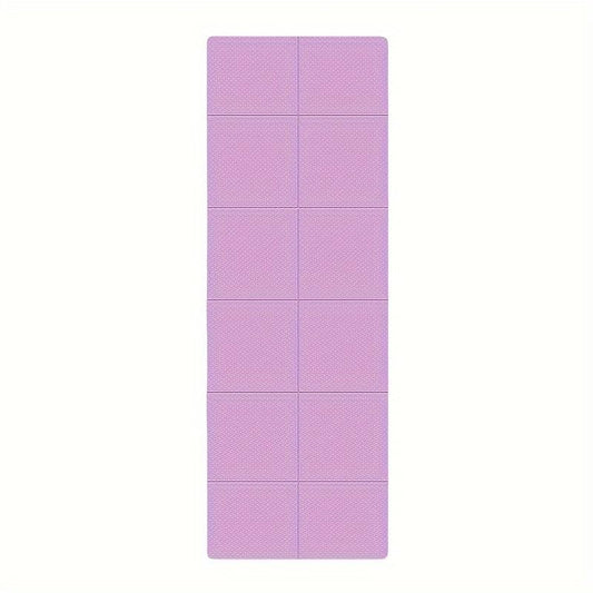 Dual-Sided Non-Slip TPE Exercise Mat for Yoga, Pilates, Kids Nap & Travel (Purple)