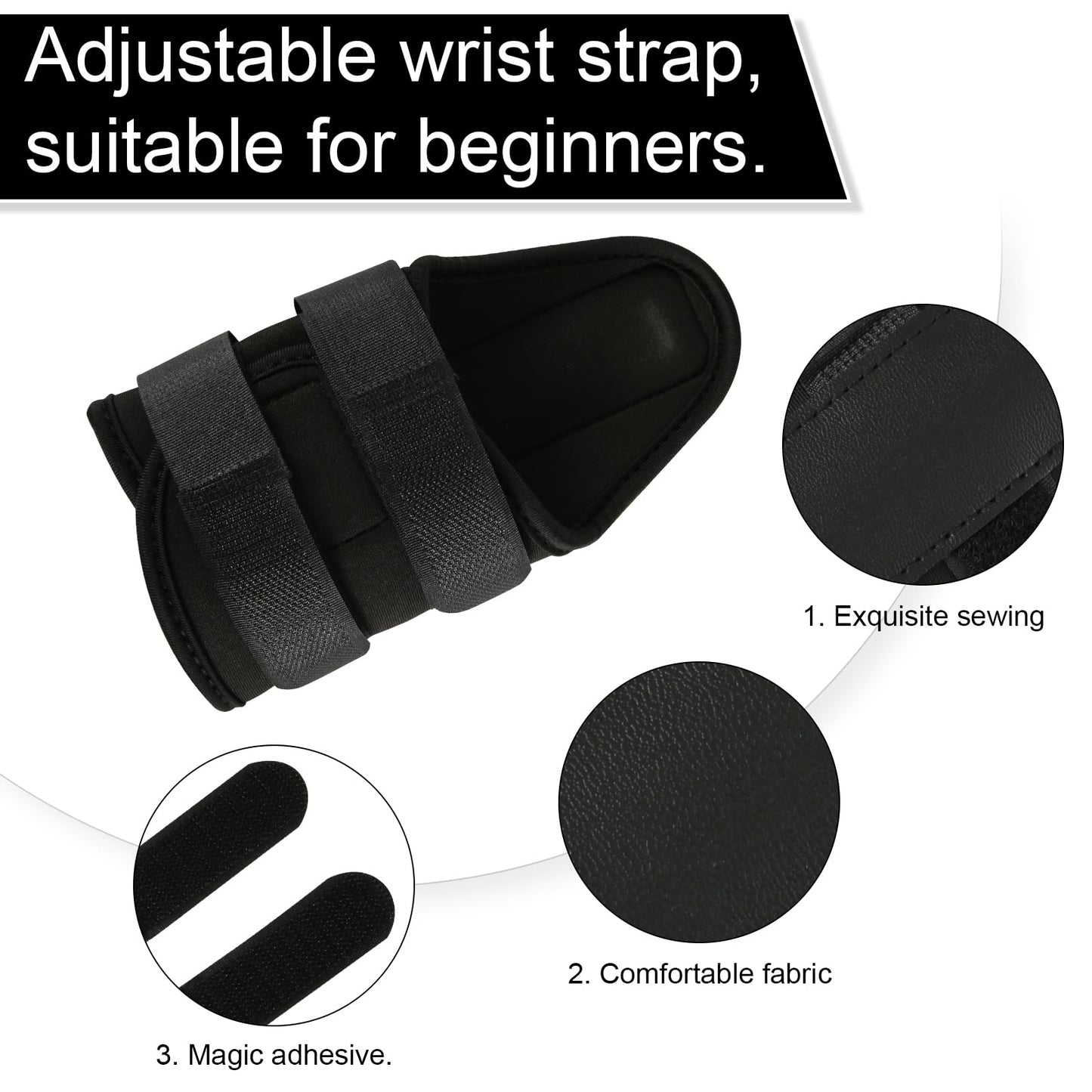 Golf Wrist Alignment Trainer for Home & Range Practice – 2-Pack Adjustable Swing Correction Brace for Beginners and Pros (Black)