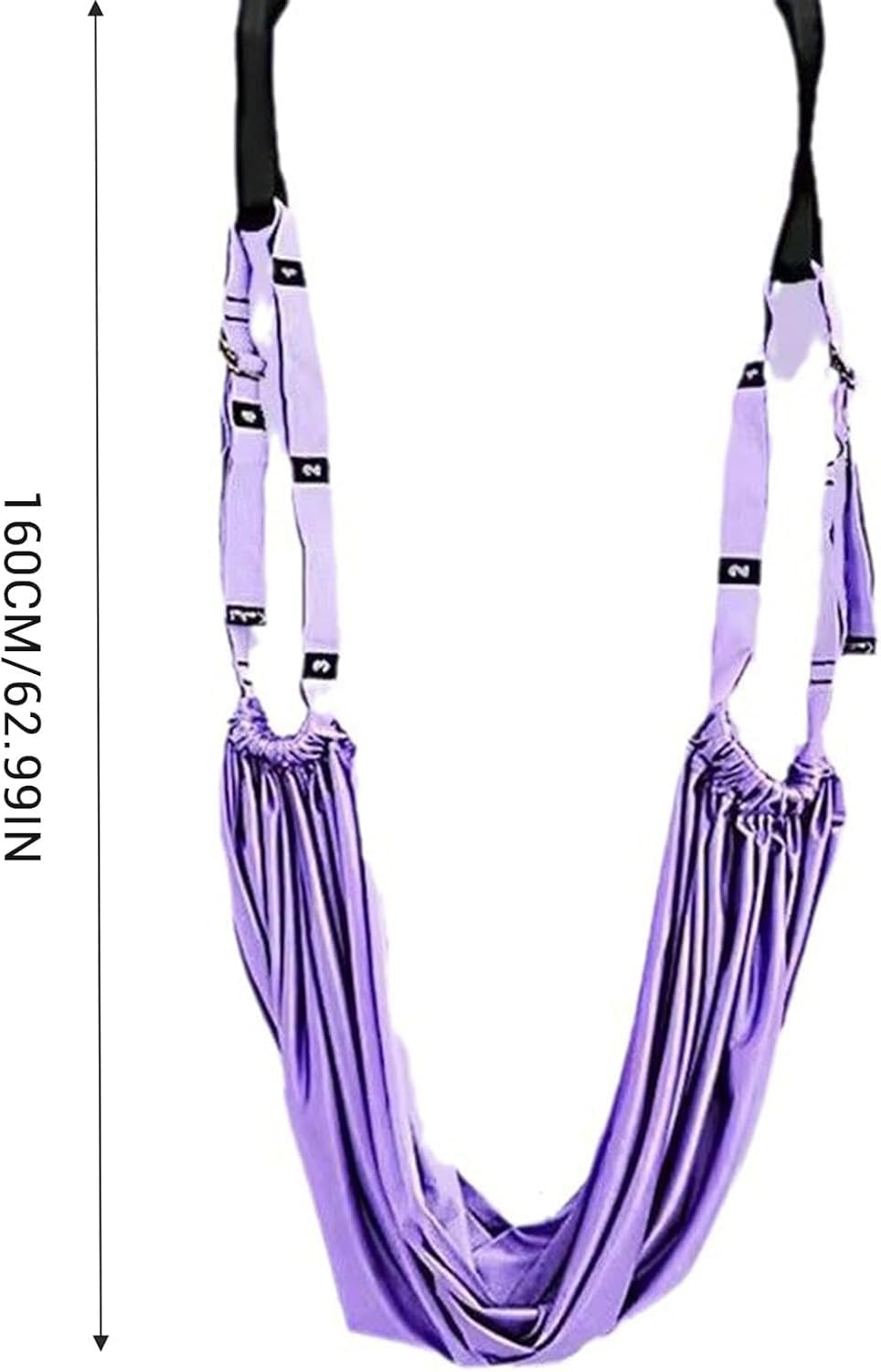 Door-Hanging Yoga Hammock for Backbend & Stretching (Blue)