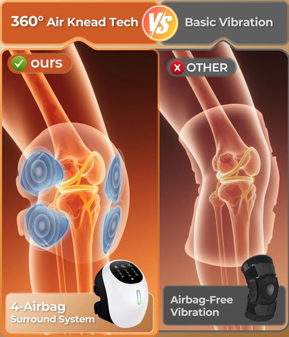 Cordless Knee Massager for Athletes, Seniors & Active Adults