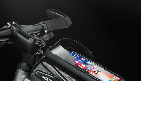 Waterproof Bike Frame Bag with Touchscreen Window