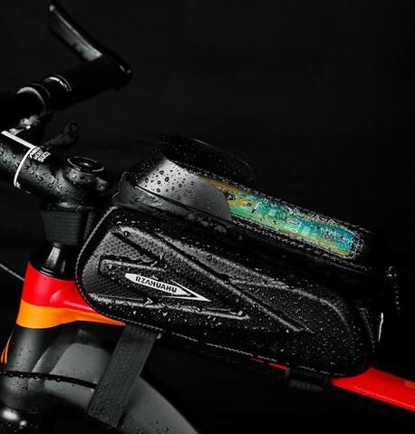 Waterproof Bike Frame Bag with Touchscreen Window