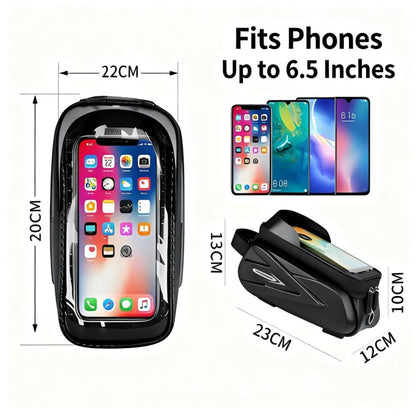 Waterproof Bike Frame Bag with Touchscreen Window