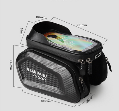Waterproof Bike Frame Bag with Touchscreen & Headphone Hole