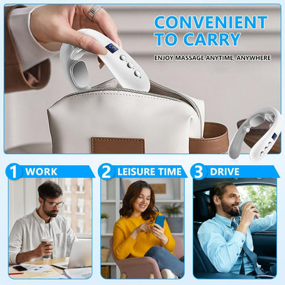 Wireless Neck Massager with Heat & 10 Modes