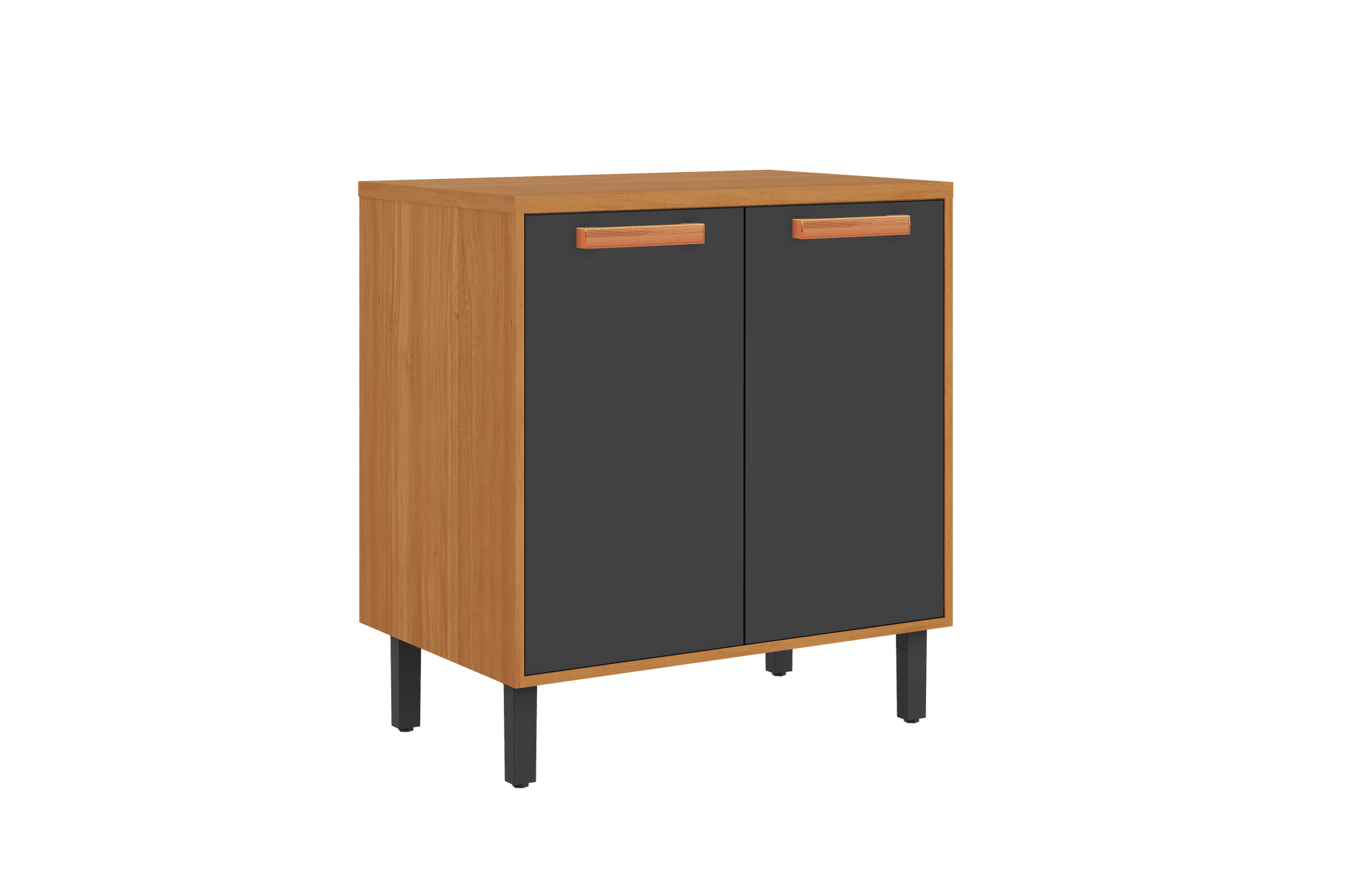 Best Base Kitchen Wooden CabinetCupboard with 2 Doors in Cinnamon Finish - Napoles Graphite Flat Pack DIY | Buy Online a