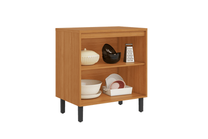 Best Base Kitchen Wooden CabinetCupboard with 2 Doors in Cinnamon Finish - Napoles Graphite Flat Pack DIY | Buy Online a