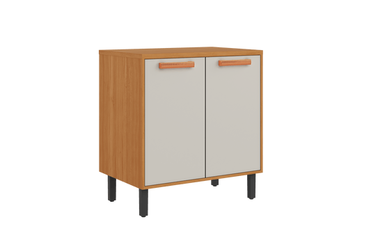 Best Base Kitchen Wooden CabinetCupboard with 2 Doors in Cinnamon Finish - Napoles White Flat Pack DIY | Buy Online at F
