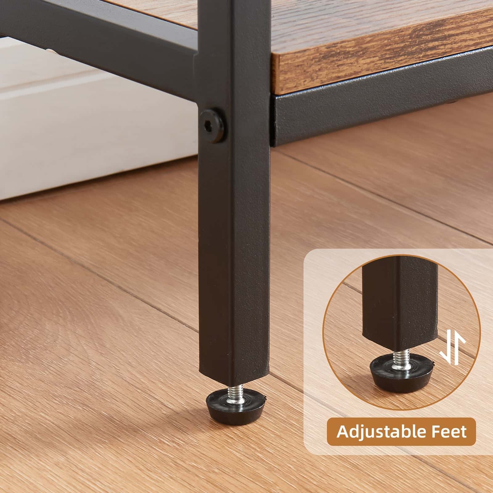 Best 2 Tier Console Table with Power Outlets and USB Ports Wood Entryway Table with Charging Station Storage Shelf Narr