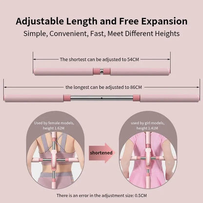 Adjustable Yoga Stick Hunchback Corrector 80 cm