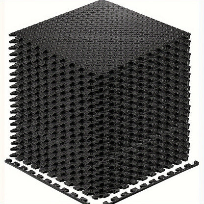 Interlocking Black EVA Fitness Mats Set (20pcs)