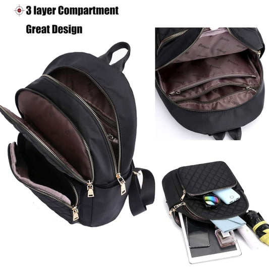 Women's Casual Backpack - Black