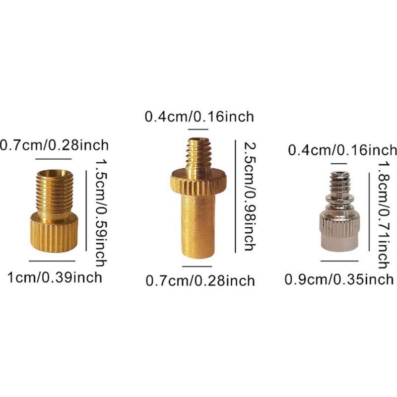 15 pcs Bicycle Valve Adapter Set Reducing Nozzles Tire Pump