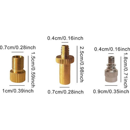 15 pcs Bicycle Valve Adapter Set Reducing Nozzles Tire Pump