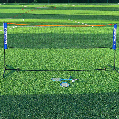 Portable Foldable Standard Professional Badminton Net Indoor Outdoor White 5.1m