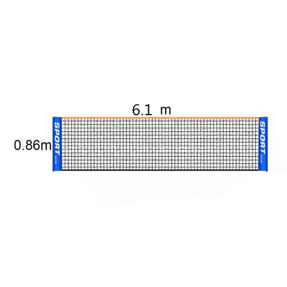 Portable Badminton Net Replacement for Outdoor Sports Training 3/4/5/6M x 3.1M